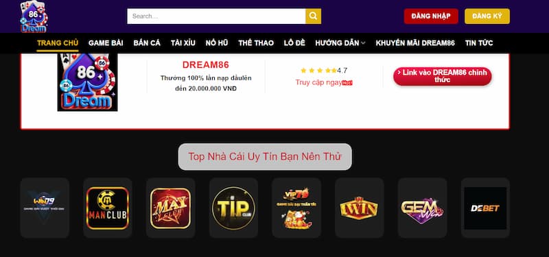 Trang chủ 30 Dream 86 hợp tác